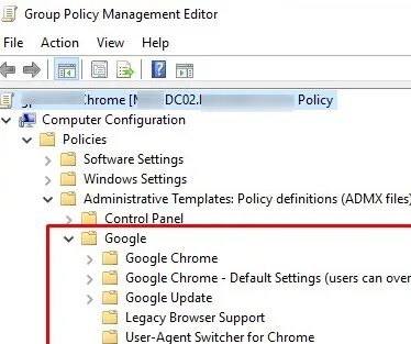 Browser config chrome