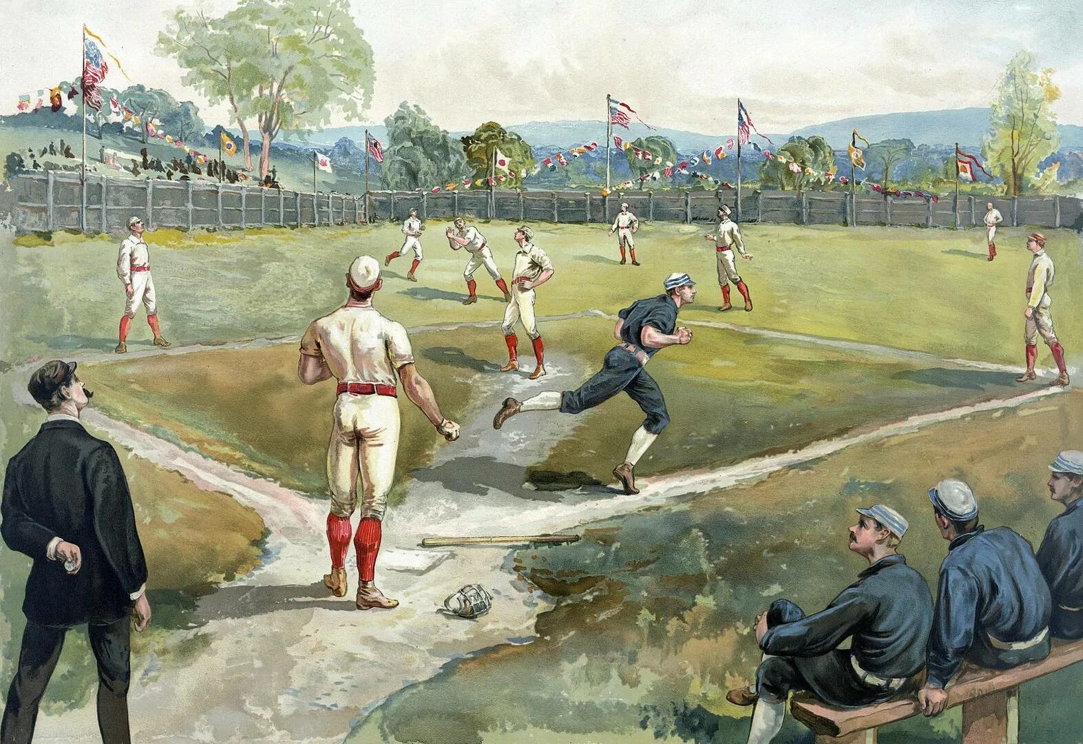 Лапта и бейсбол. Бейсбол 19 век. Бейсбол начало 20 века США. Спорт 19 века. Старинные спортивные игры.