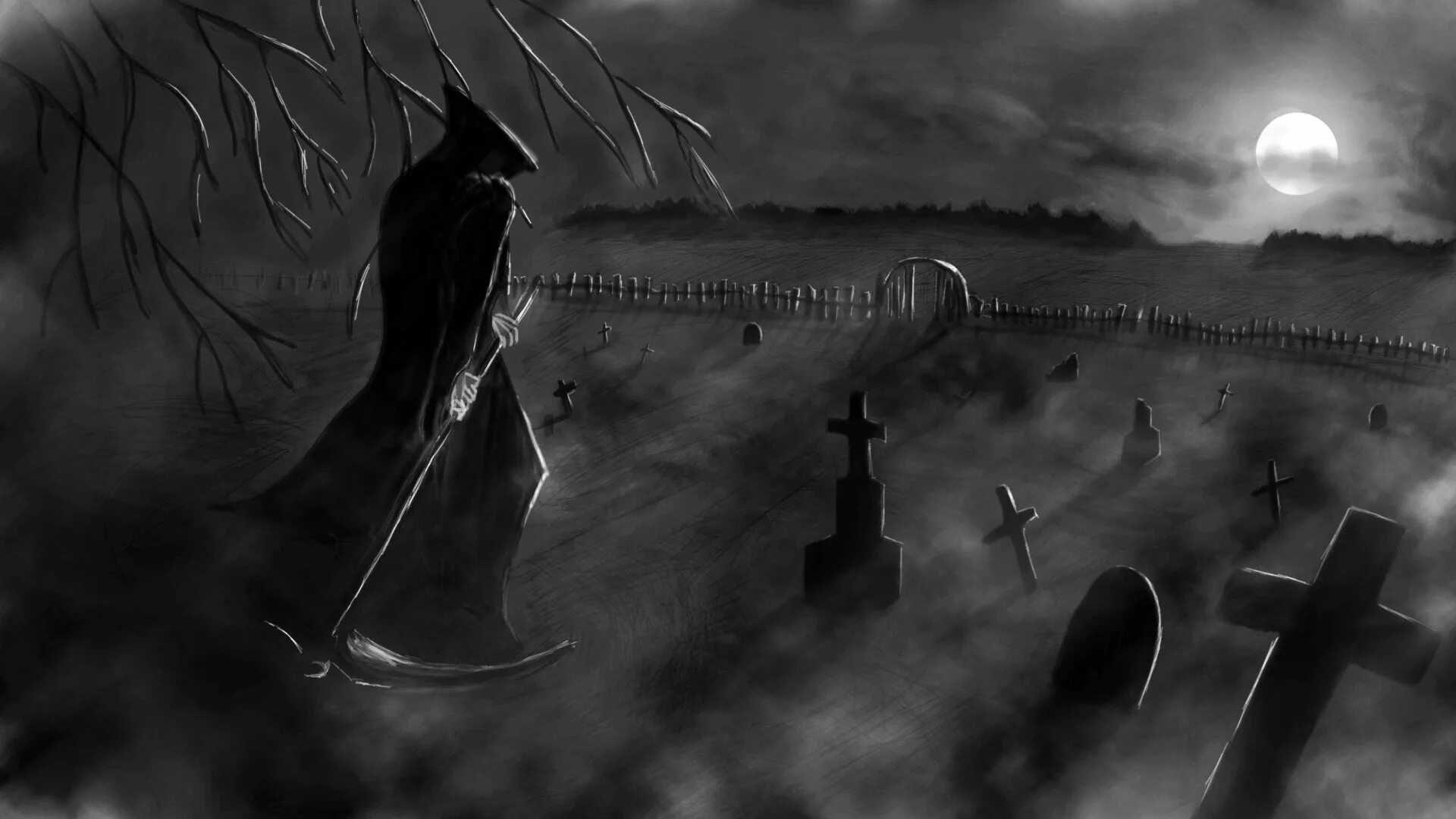 Несчастье мрачно. Мрачное кладбище. Кладбище мрак. Темные арты.