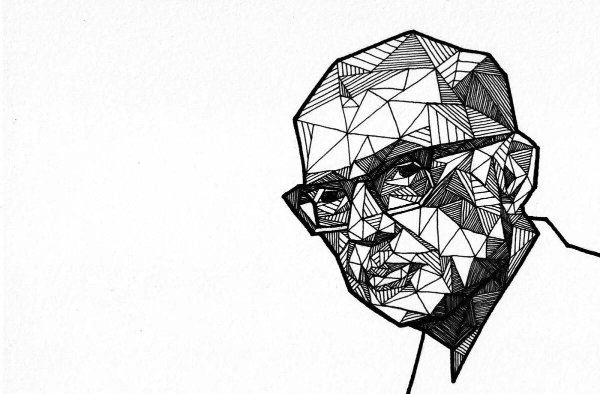 Лицо из геометрических фигур. Геометрический портрет. портрет геометрическими фигурами. геометричные портреты. геометрический арт.
