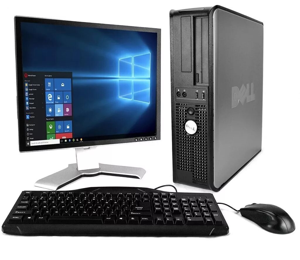 Продажа персонального компьютера. Dell Optiplex 990 DT. Dell Optiplex desktop with 19in LCD Monitor (Core 2 Duo 3.0GHZ, 8gb Ram, 1tb HDD, Windows 10), Black (certified Refurbishd). Dell Optiplex с монитором. Dell Optiplex комплект.