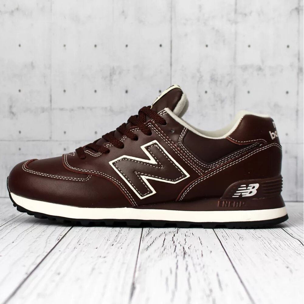 New balance кожа. New Balance 574 Classic. New Balance 574 Classic Brown. New Balance 574 Classic мужские. New Balance 574 кожа.