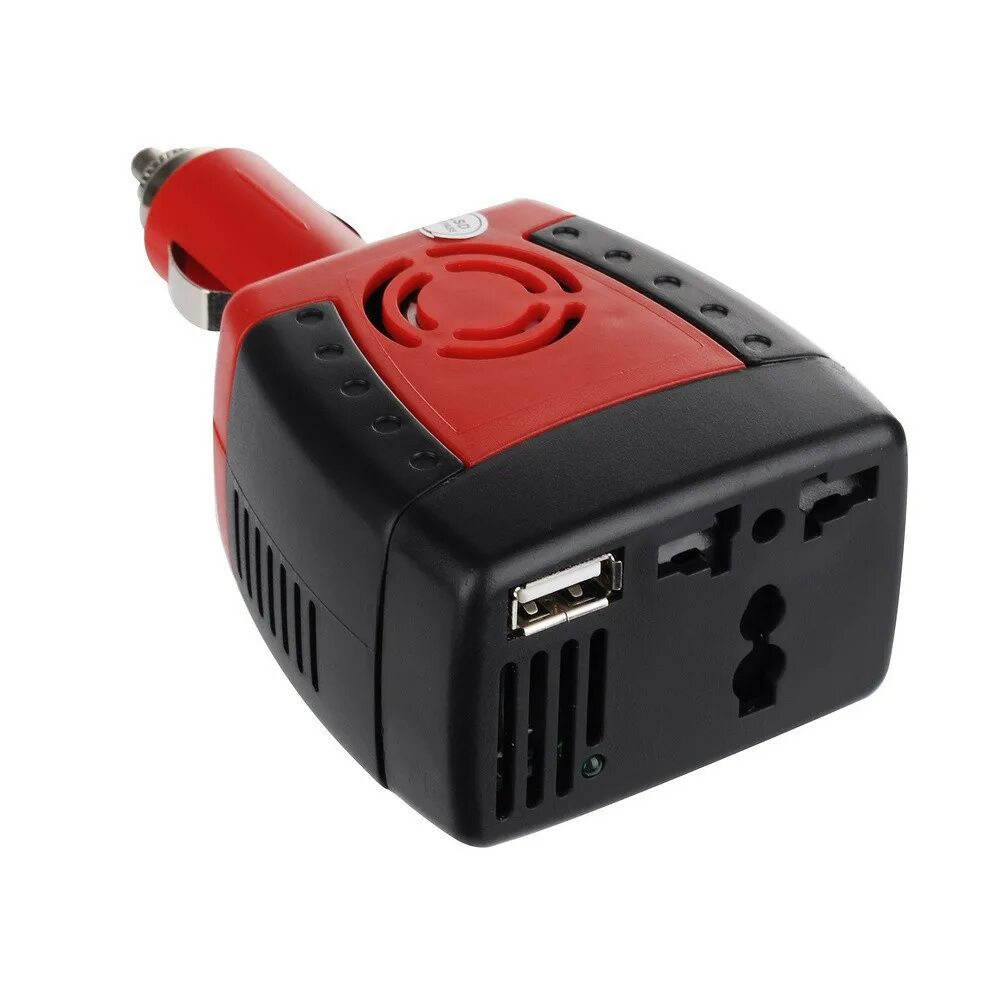 Dual USB Port Universal Socket dc12v-ac220v. Автомобильный инвертор 220v 75w, USB. Переходник 12v прикуриватель - USB. Переходник с 12/24v-220v + USB.