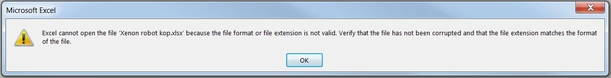 File type not supported. Недопустимый Формат файла. Ошибка открытия файла. Недопустимый Формат файла excel. Расширение файла недопустимо.
