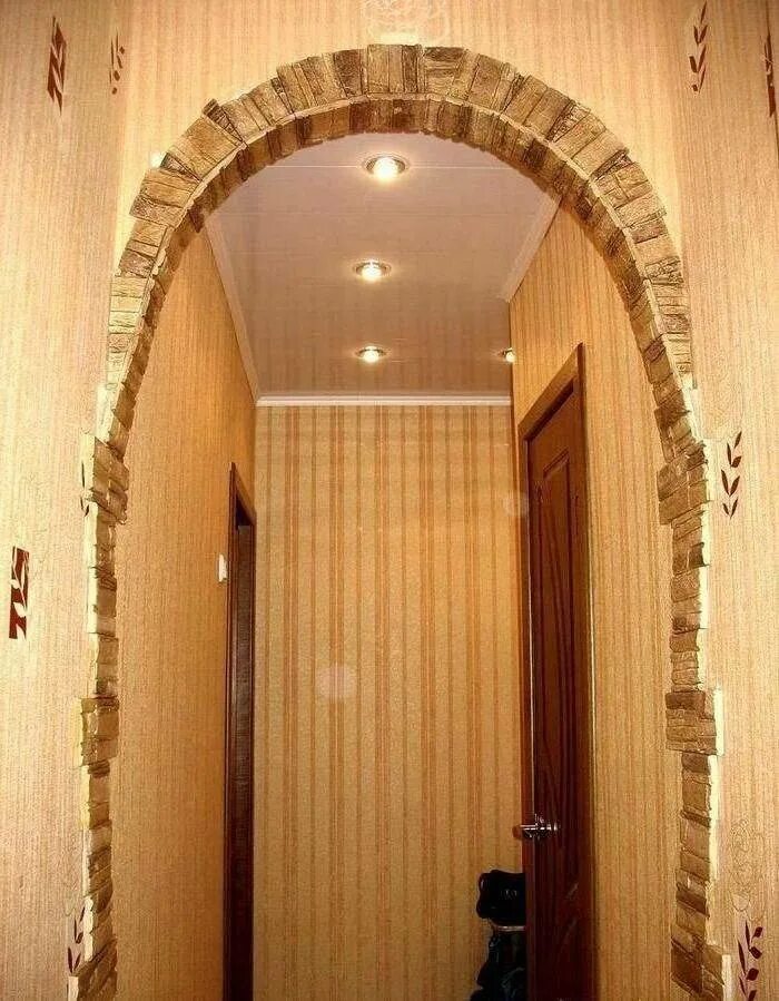 Отделка арки камнем. Отделка арки в квартире. Декор "арка". Декоративная арка в квартире.