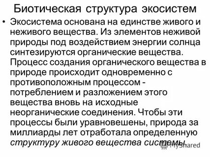 Основной компонент экосистемы создающий органические вещества