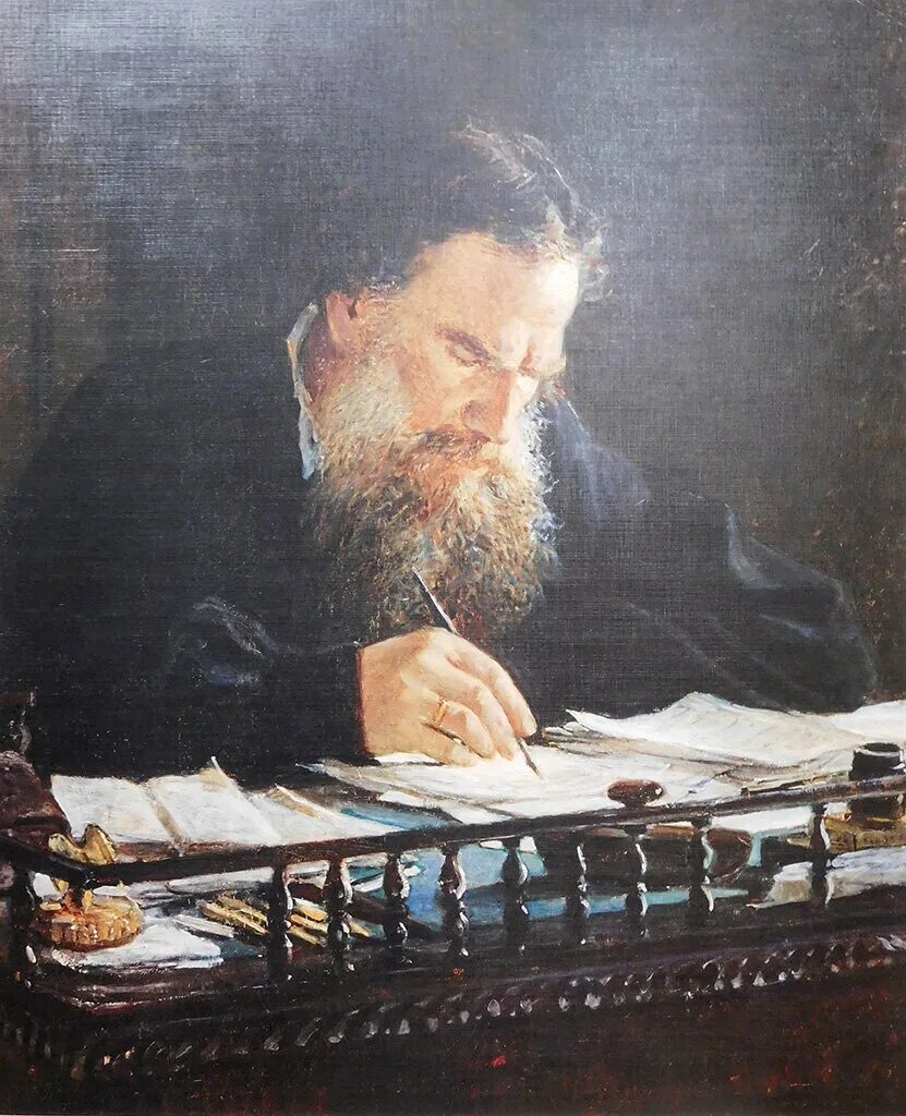 Известный русский писатель толстой писал искусство есть. Лев толстой портрет ге.