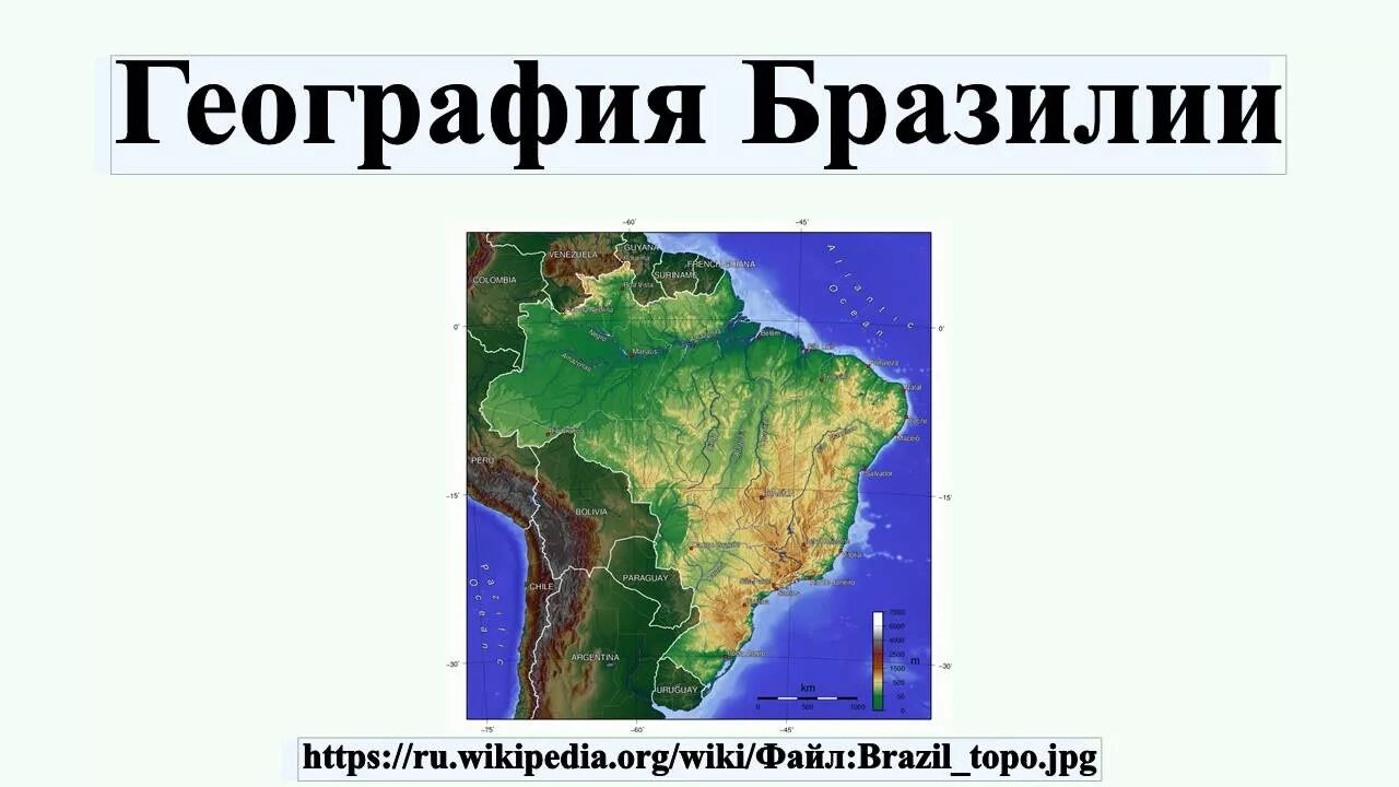 География Бразилии. Путешествие по Бразилии география 7. География рельеф Бразилии. Страны Востока материка Бразилия.
