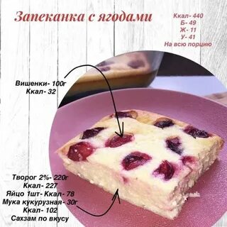 Запеканка ккал