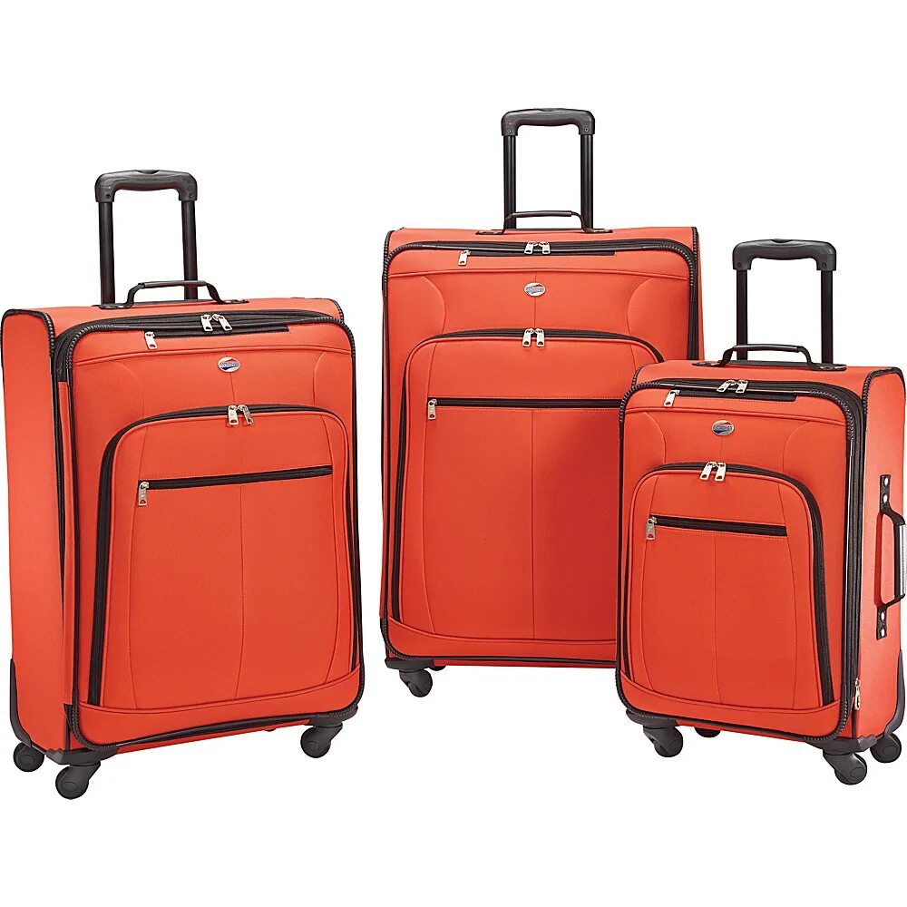 Чемоданы в фамилии. Luggage sets. American tourister чемодан оранжевый. 2. Чемодан traveller.