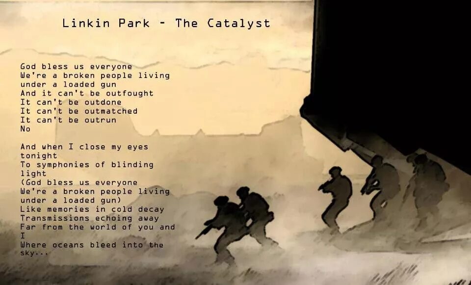 Linkin Park the Catalyst. Линкин парк the Catalyst. The Catalyst Linkin Park текст. God Bless us everyone Linkin Park. Линкин парк тексты песен