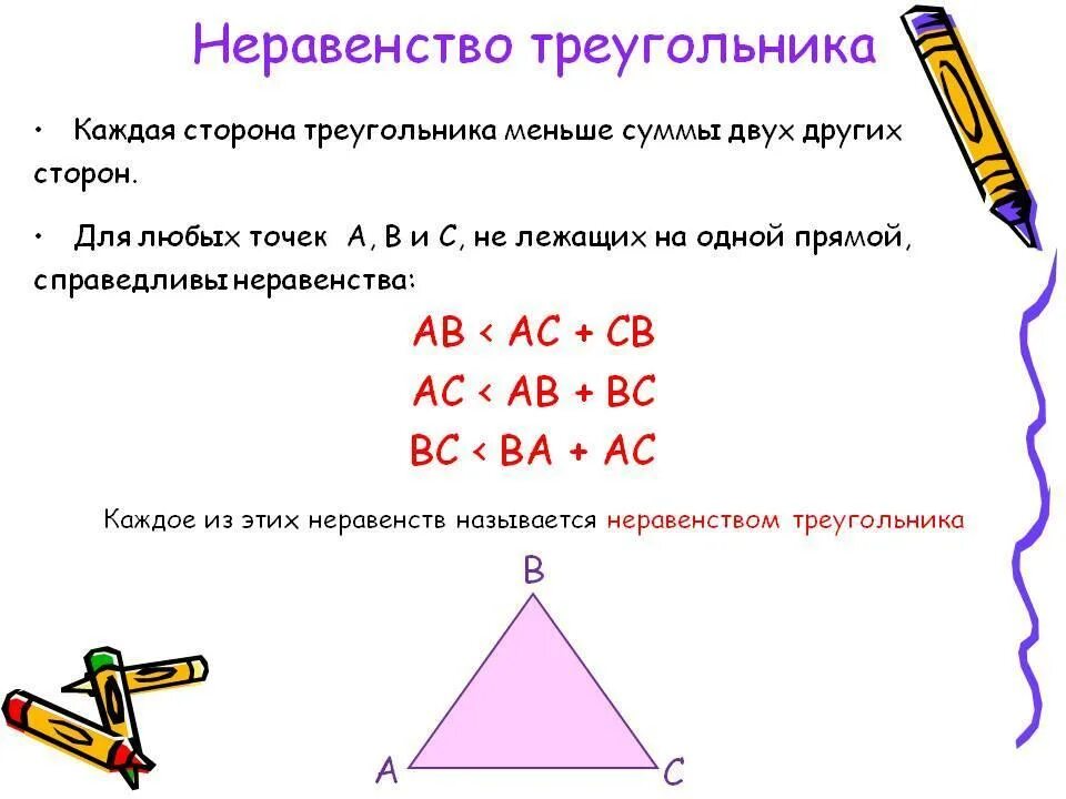 Геометрия т 8. Сформулируйте неравенство треугольника 7 класс. Неравенство треугольника формулировка теоремы. Доказательство теоремы неравенство треугольника 8 класс. Неравенство остроугольного треугольника.