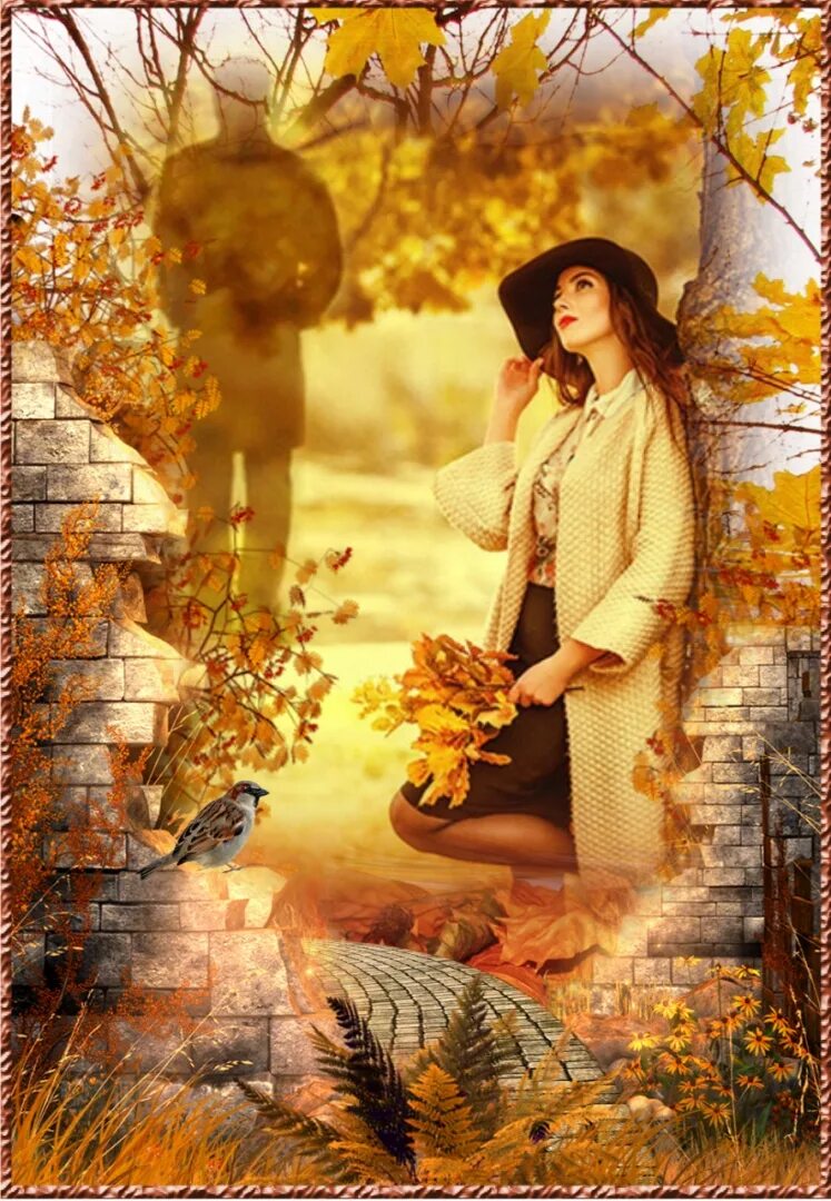 Снова осень наступает. Женщина осень. Осенняя женщина. Дама осень. Осенний мотив.