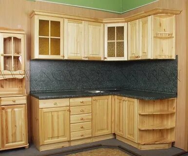 Кухонный гарнитур недорого из массива дерева