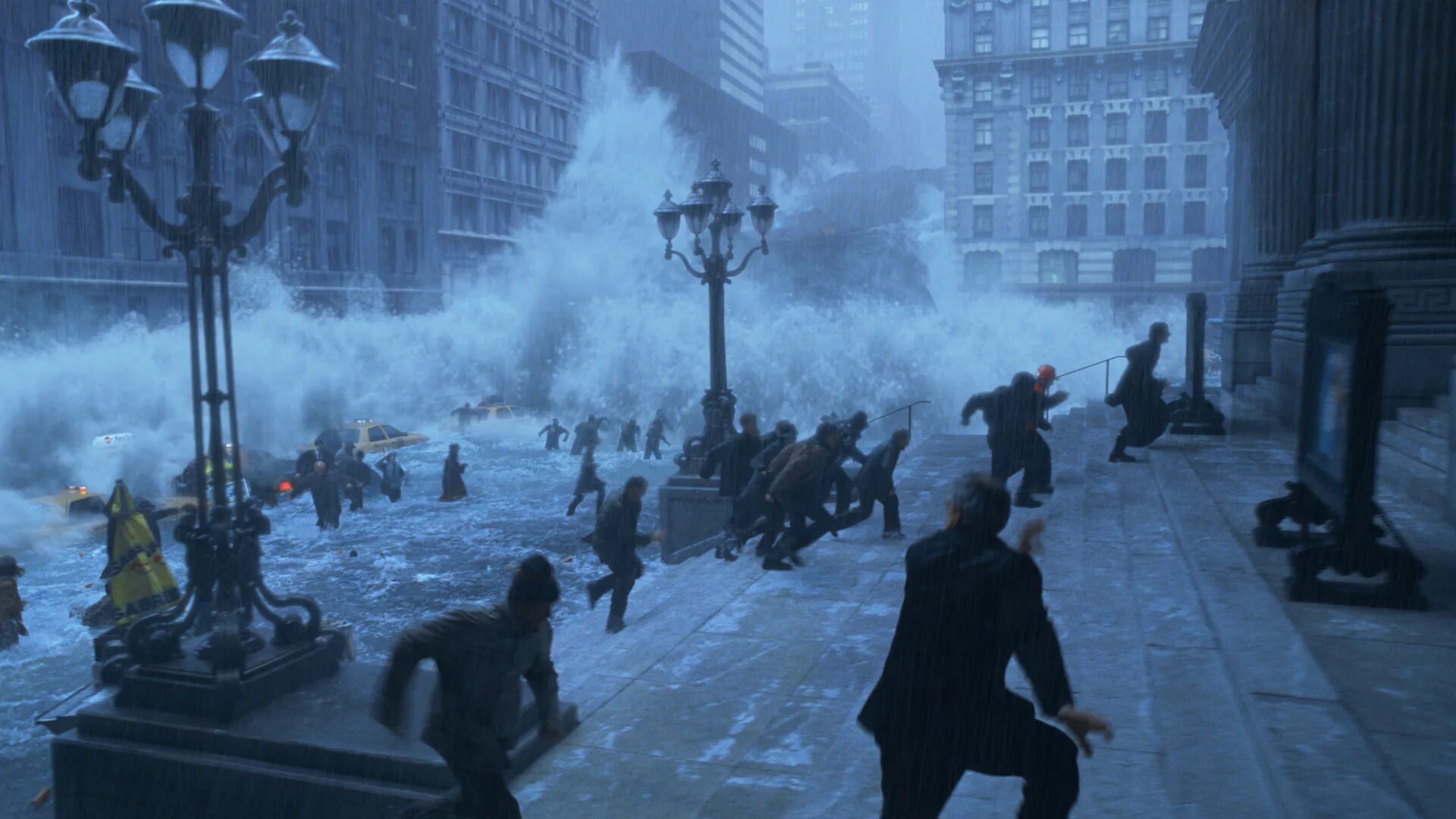 Весь город начал замерзать название. "Послезавтра" США, 2004 Г.. Роланд Эммерих послезавтра.