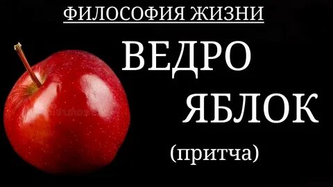 Притча ведро яблок поступки героев
