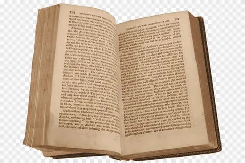 Раскрытая книга с текстом