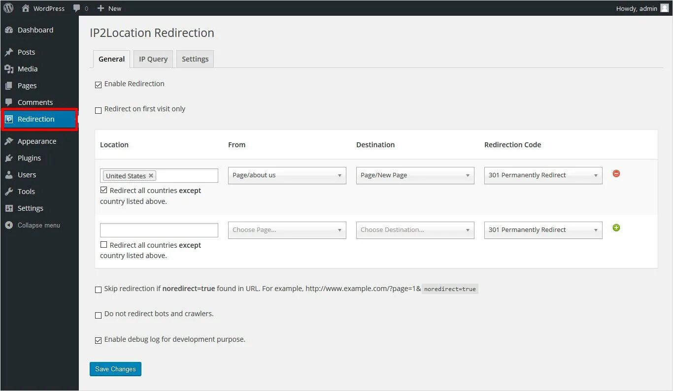 Wordpress редирект. Redirection плагин. Целевой адрес редирект. Редирект бот картинка. Redirection перевод.