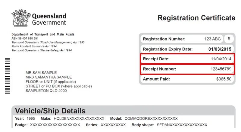 Vehicle Registration Certificate. Registration Certificate example. Registration Certificate number. Vehicle Registration number.