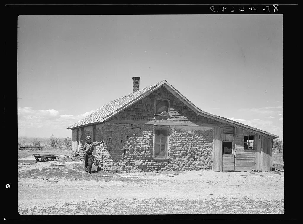 Фермы Южной Дакоты в 1930-е. SOD House.