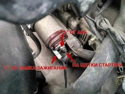 Стартер напрямую заводится