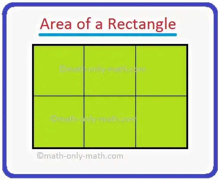 SHAPEBLOCKS Rectangle. Area of Square. Each square