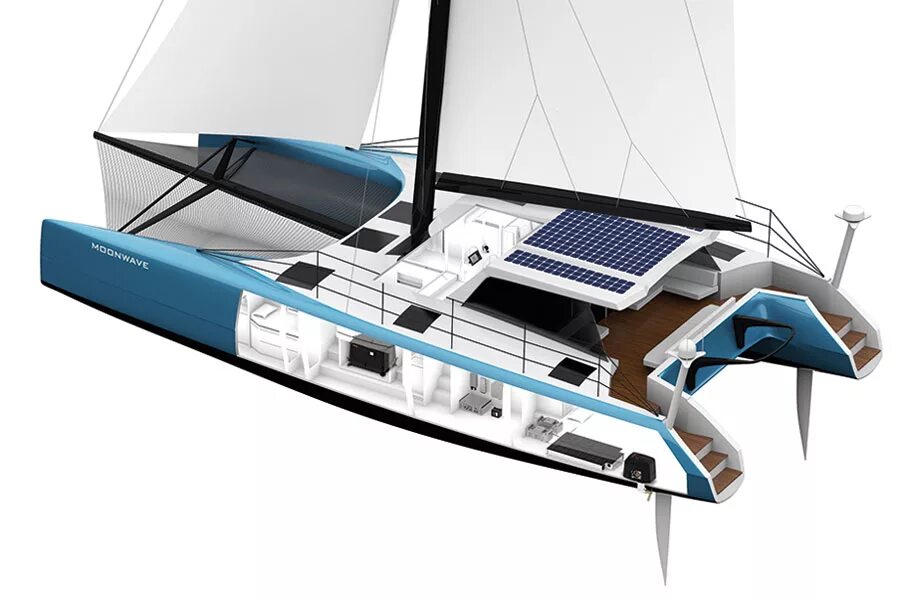 Gunboat 60 Catamaran. Катамаран Interceptor. Глиссирующий парусный катамаран. Катамаран 60 электро. Гибрид саней и яхты 4