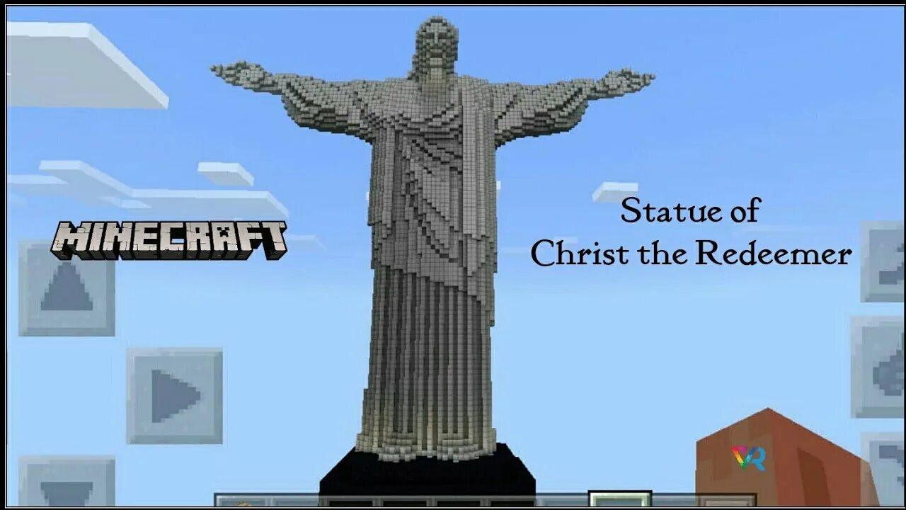 Карта статуя. Статуя Иисуса майнкрафт. Статуи в МАЙНКРАФТЕ. Статуя в Рио де Жанейро в майнкрафт.