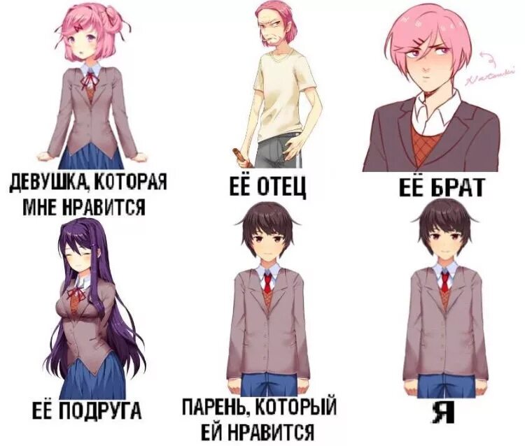 Кто ты из бумажного образования. Мемы по ДДЛК. DDLC мемы. Юри ДДЛК мемы. ДДЛК мемы на русском.