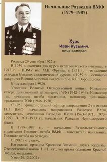 Начальник разведки список