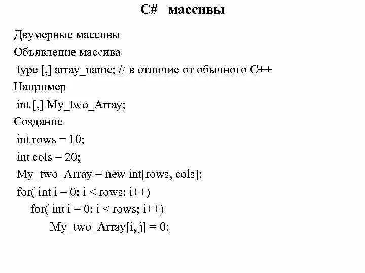 Массив c. Одномерный массив в c#. Объявление массива в c. Объявление массива в c#.