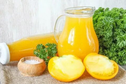 Можно ли делать сок из желтых помидоров