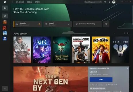 Приложение xbox для пк