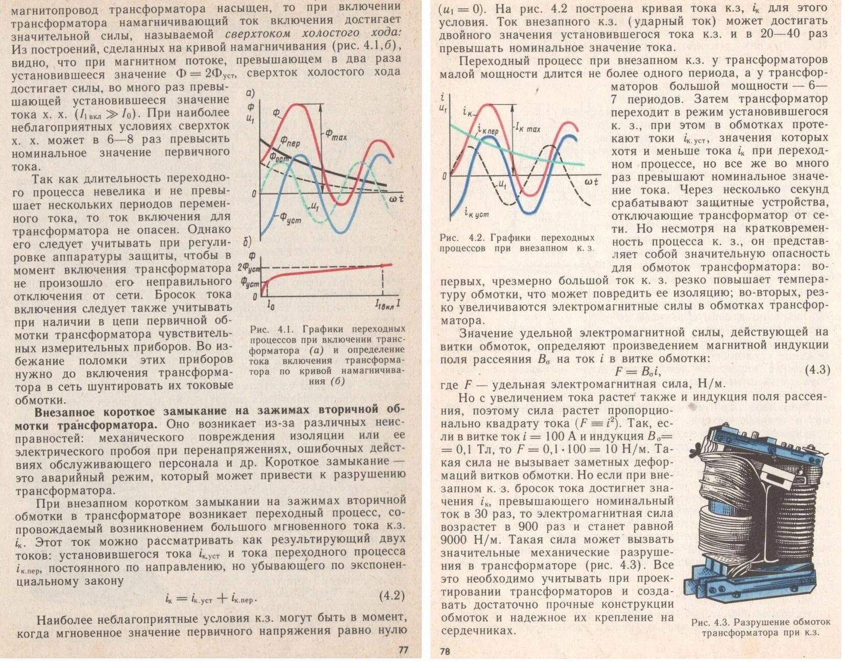 Насыщение трансформатора