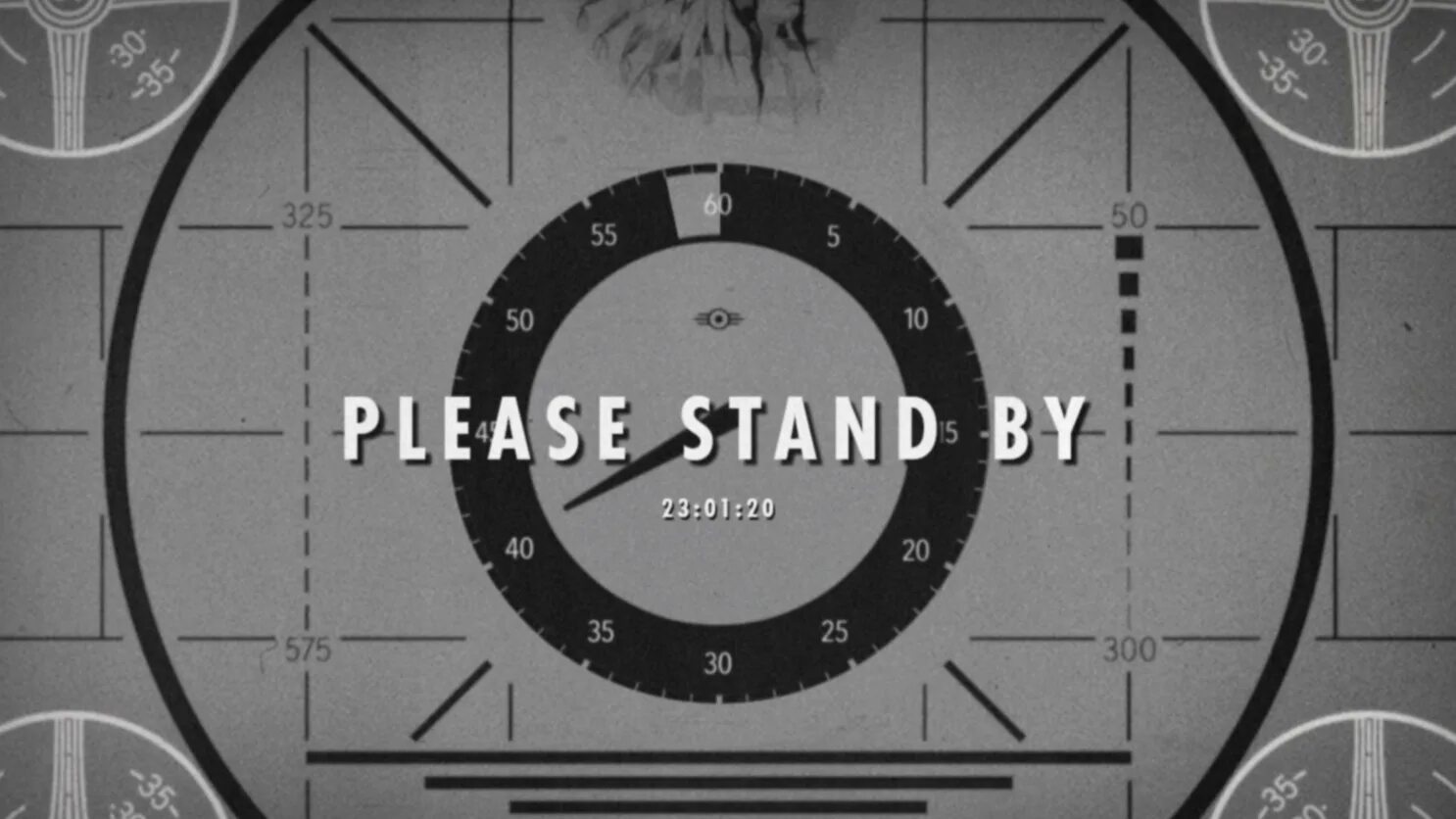 He left an hour. Stand by режим. Please Stand by Fallout обои на телефон. Фоллаут 4 please Stand by. Please Stand by без фона.