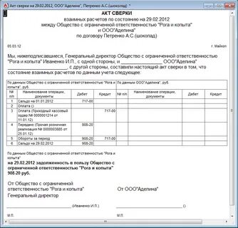 Сколько хранятся акты сверки