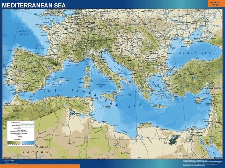 Карта черного и Средиземного морей. Карта Средиземноморья и черного моря. Физическая карта Средиземного моря. Побережье Средиземного моря карта. Северное средиземноморье
