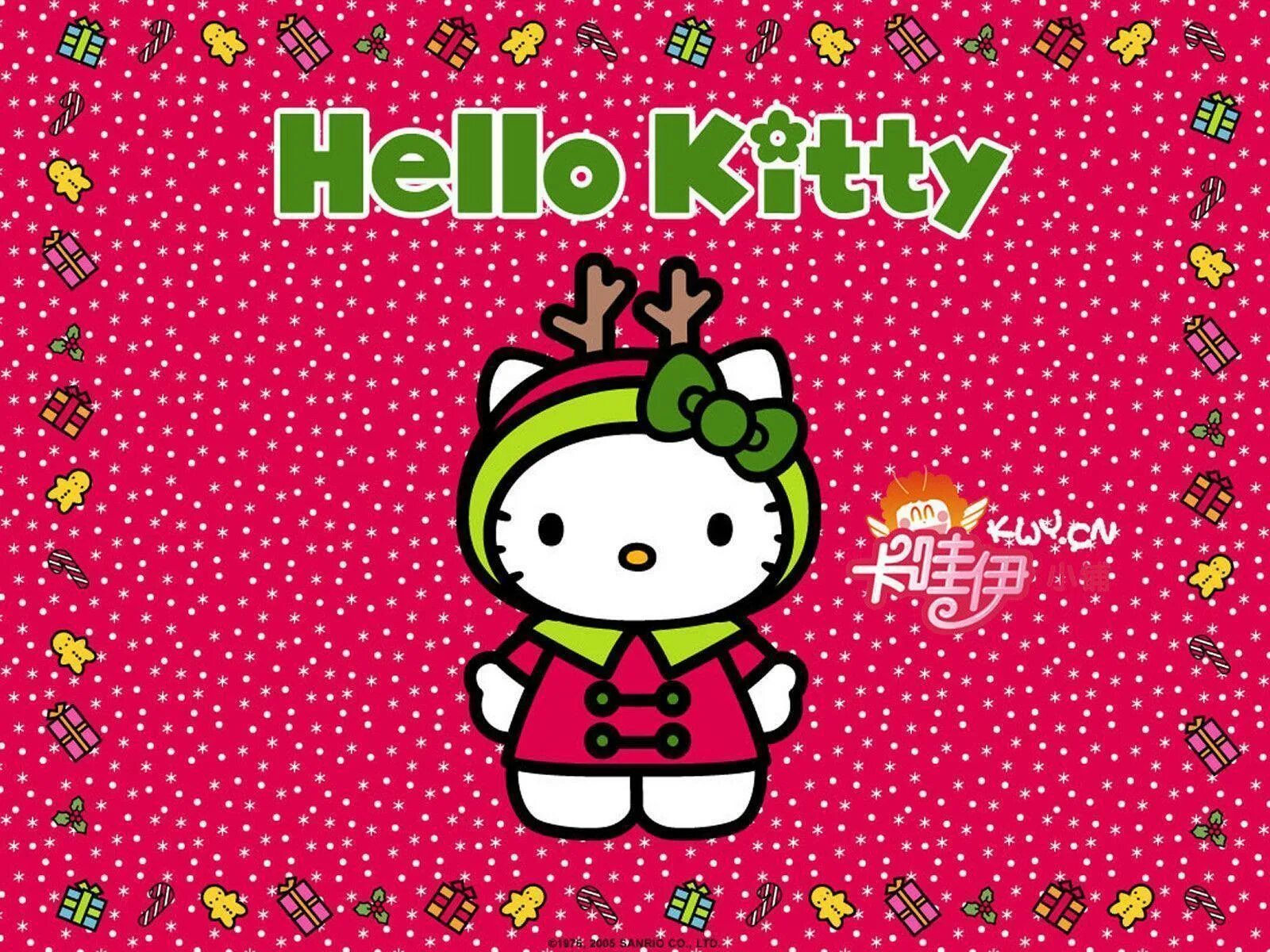 Hello red. Новогодняя Хелло Китти. Обои Хелло Китти. Новогодняя hello Kitty. Рисунки Хеллоу Китти.