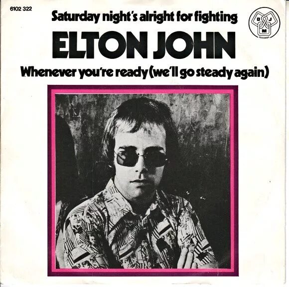 Elton John 1973. Элтон Джон Saturday Night's Alright for Fighting. Saturday Night Alright. Saturday Alright for Fighting. Johns saturday