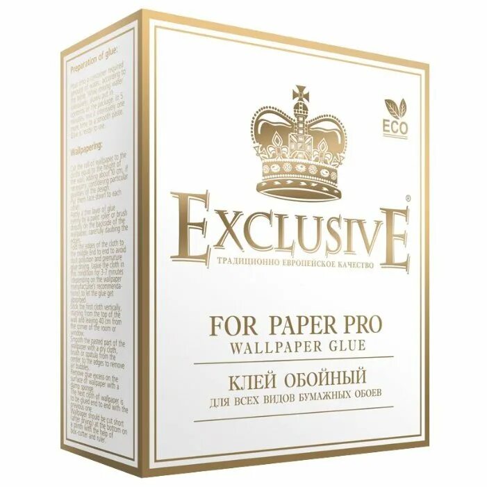 Клей для обоев Exclusive for paper Pro. Клей для обоев Exclusive Standart. Exclusive клей для флизелиновых обоев. Клей обойный корона. Клей для обоев exclusive