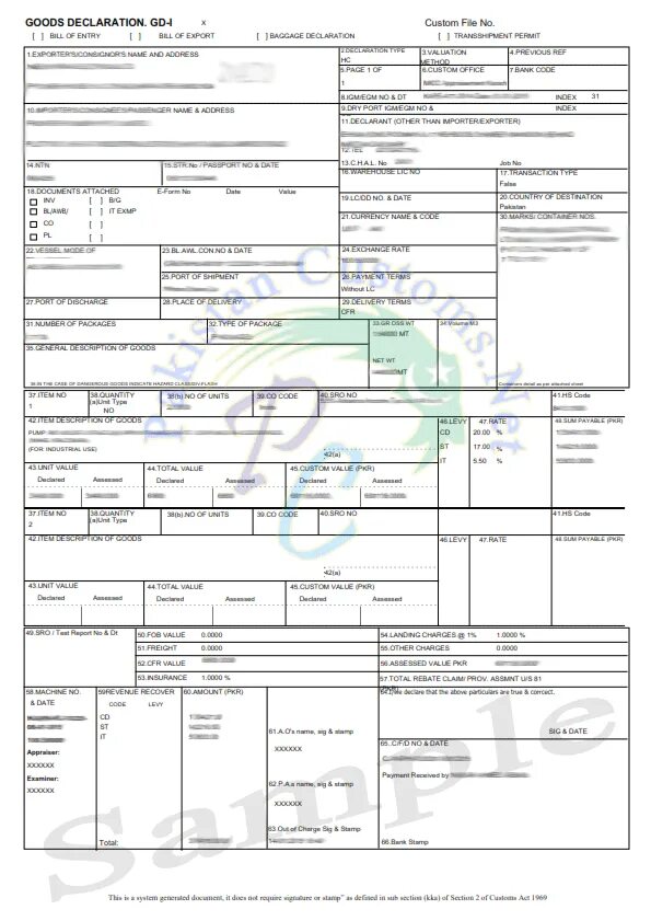 IMO Cargo Declaration пример заполнения. Таможенные документы IMO Cargo Declaration. Import Declaration form. Пример заполнения General Declaration IMO. Import declaration