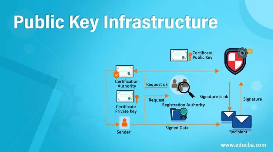 PKI инфраструктура. Инфраструктура открытых ключей. Public Key infrastructure. Схема инфраструктуры открытых ключей.