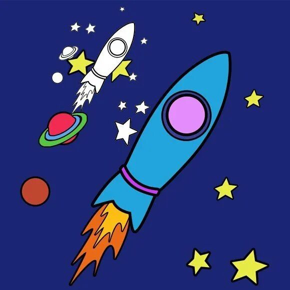 Ракета с ускорением для детей. Ракета рисунок. Рисунок ко Дню космонавтики. Ракета ко Дню космонавтики. Ракета в космосе рисунок.