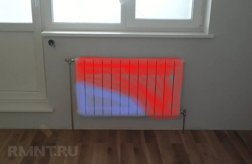 Почему нагревается радиатор. Радиаторы отопления прогреваются по диагонали. диагональное подключение радиаторов отопления. батарея нагревается. диагональное подключение радиаторов.