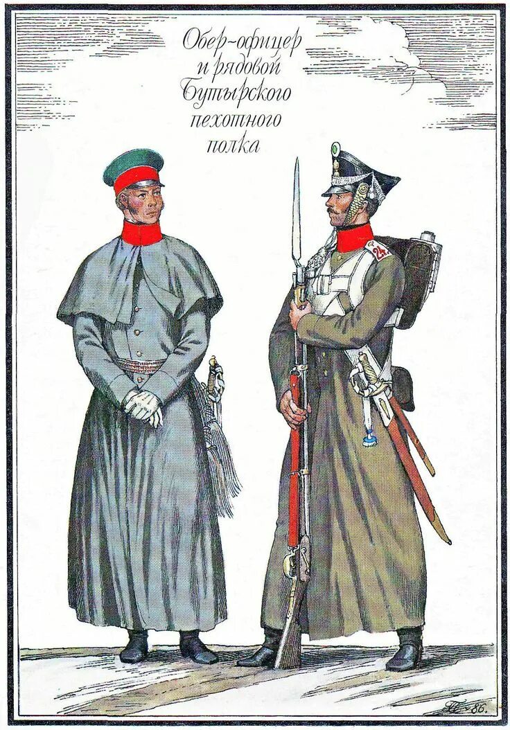 Форма солдата Российской армии 1812 года. Военная форма солдат русской армии 1812 года. Зимняя форма солдат русской армии 1812 года. Бутырский пехотный полк 1812.