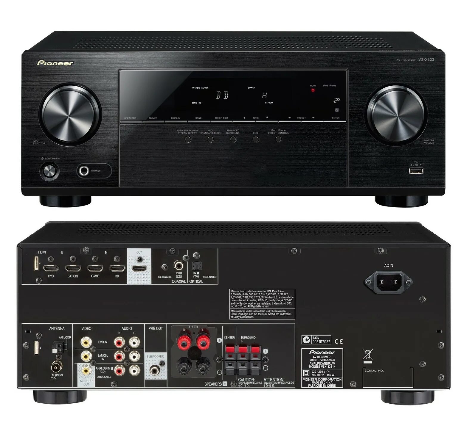 Pioneer vsx 322. Pioneer VSX-323. Pioneer VSX-323-K. Pioneer av Receiver VSX-323. Ресивер Pioneer VSX 323.