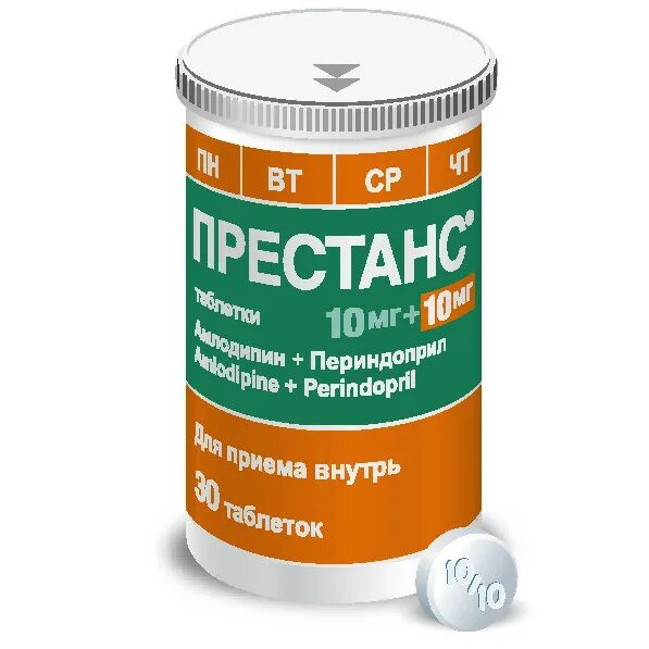 Престанс 5 мг+5 мг таблетки 30 шт - Apteka.BY