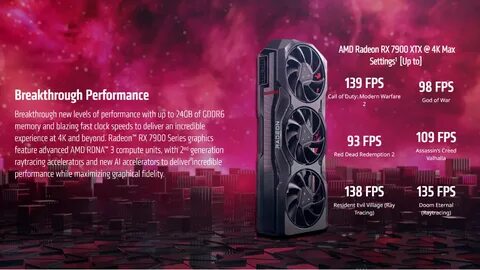 Amd Radeon 7000 Series Reveal Announcement Specs 7900 Rx Xtx Ray Tracing.