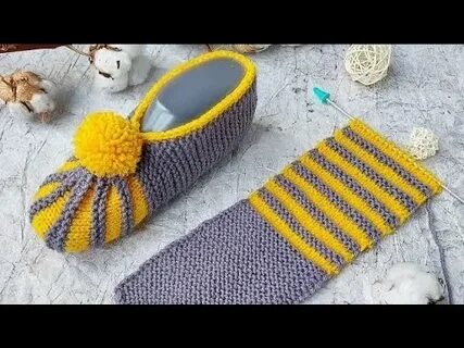 Вязание тапочек спицами курцова