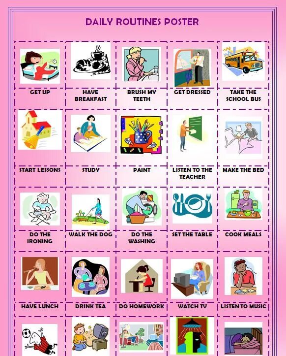 Routine. Daily routine плакат. карточки daily routine. карточки daily routine for kids. present simple speaking activities elementary.